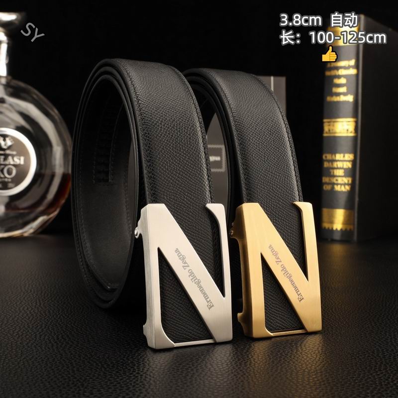 Zegna belt 38mmX100-125cm 8L03